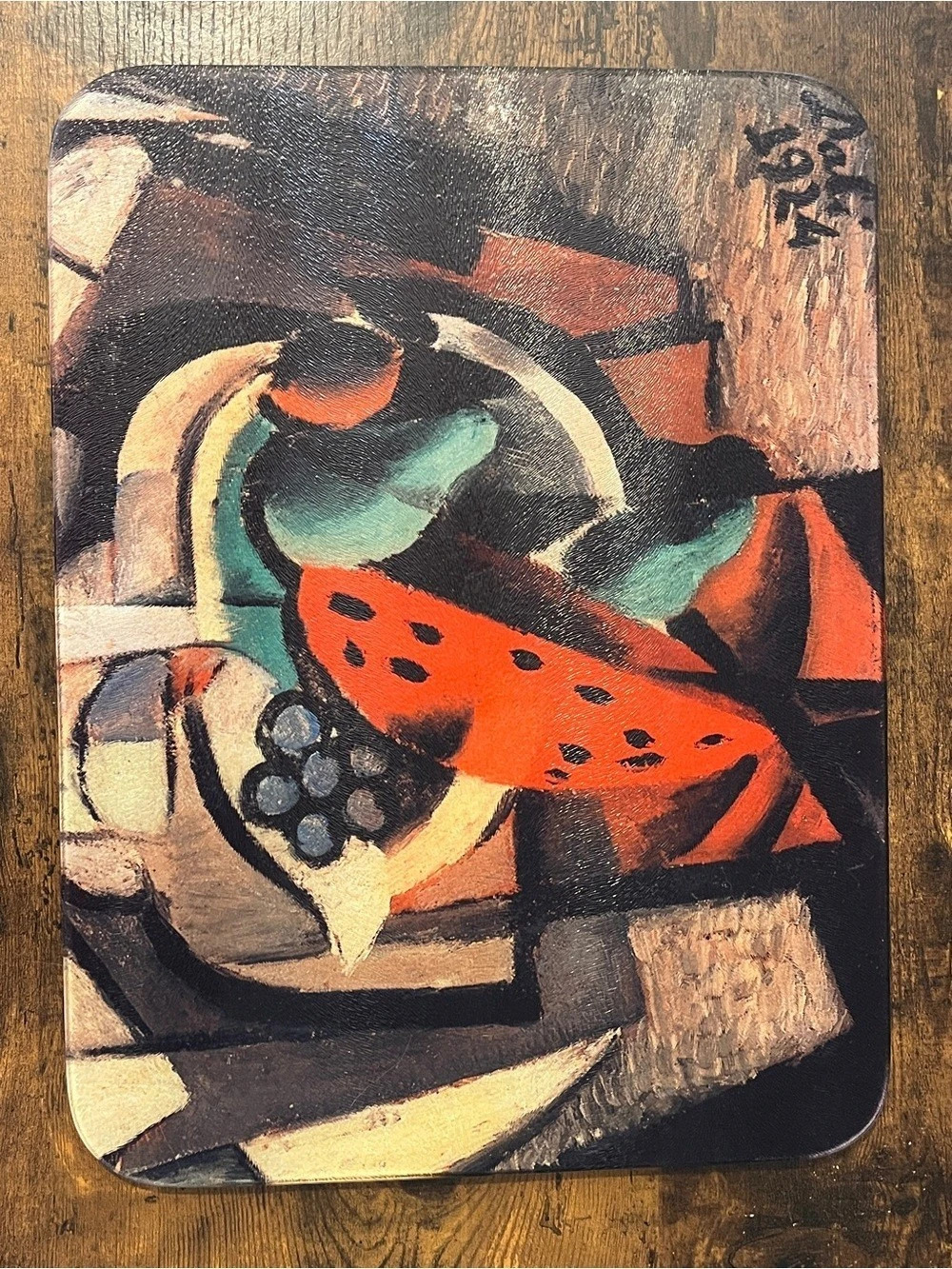 Salvador Dali Still Life (1924) Abstract Cutting Board Tempered Glass